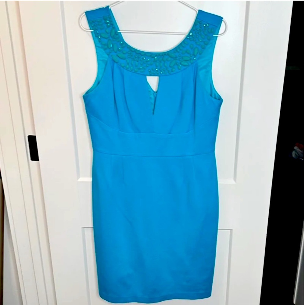 Trina Turk Embellished Collar Dress